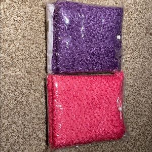 Gastby shag window curtains (pink and purple)